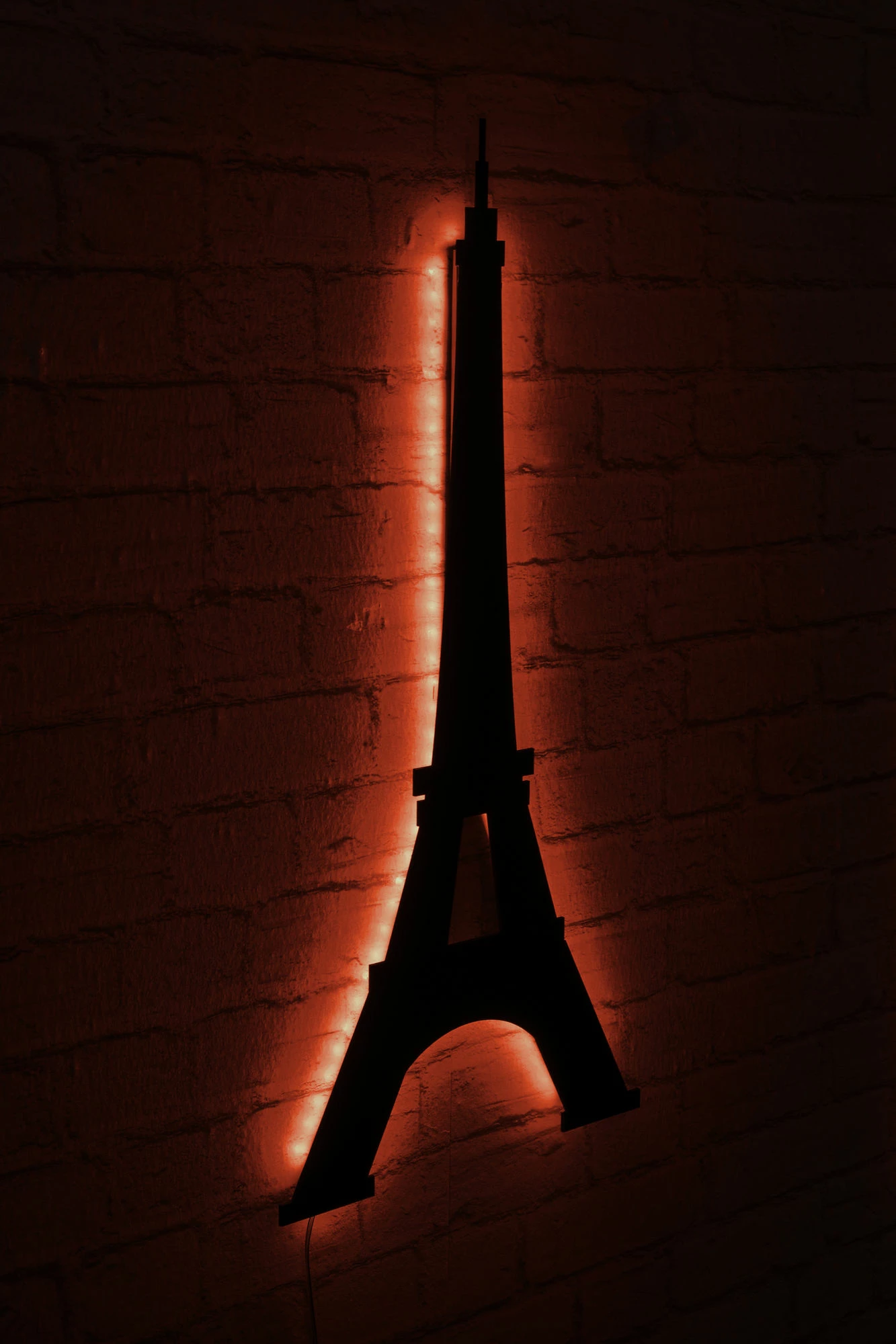 Dritë dekorative LED, formë Kulla Eiffel, e kuqe