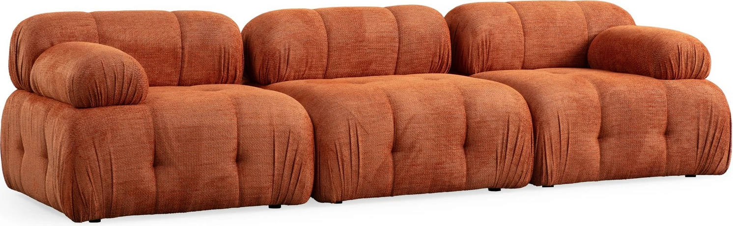 Kauç 3-vendësh Atelier del Sofa, Petite 3, portokalli