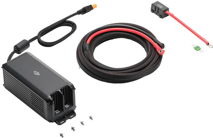 Karikues veture 1kW DJI DJI Power DY0023, për DJI Power 1000, i zi, set me kabllo 5 m + kuti sigurese + siguresë 100A