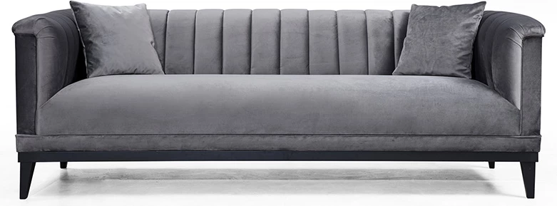 Divan treshe PWF-0541 kadife anthracite 255x89x79cm