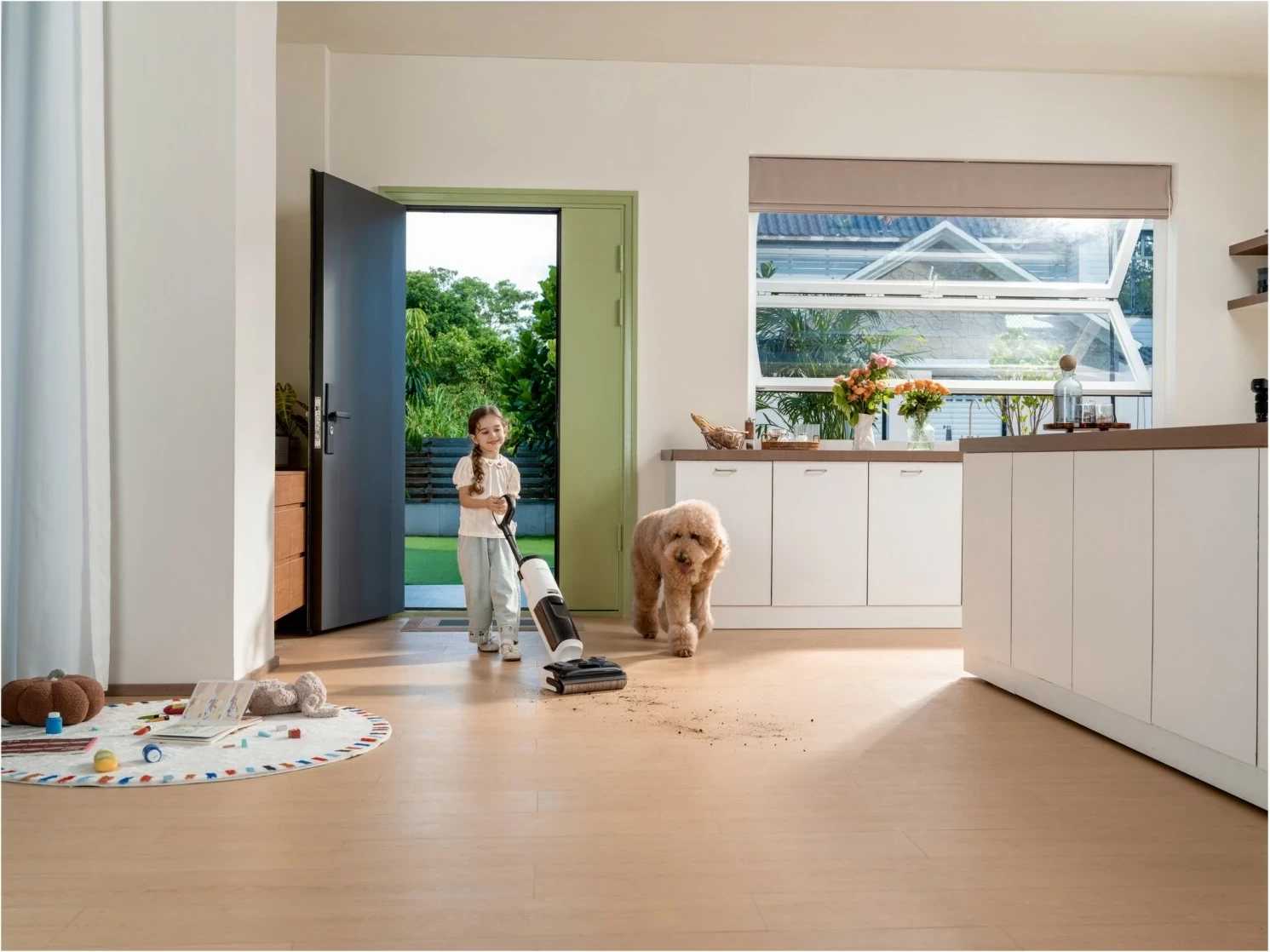 Fshesë me ujë dhe tharje Tineco Floor One S5 Max, bardhë