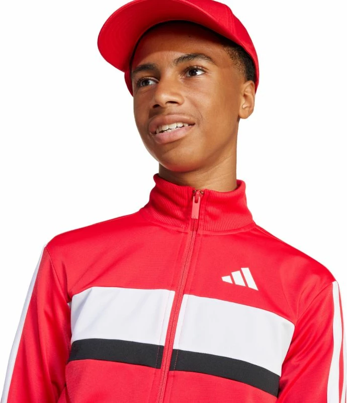 Trenerka për fëmijë adidas, e kuqe dhe e zezë