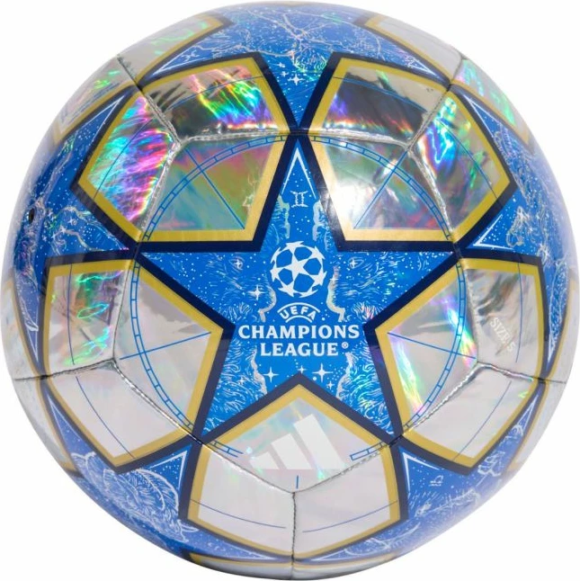 Top futbolli adidas për të gjithë, hiri/kaltër