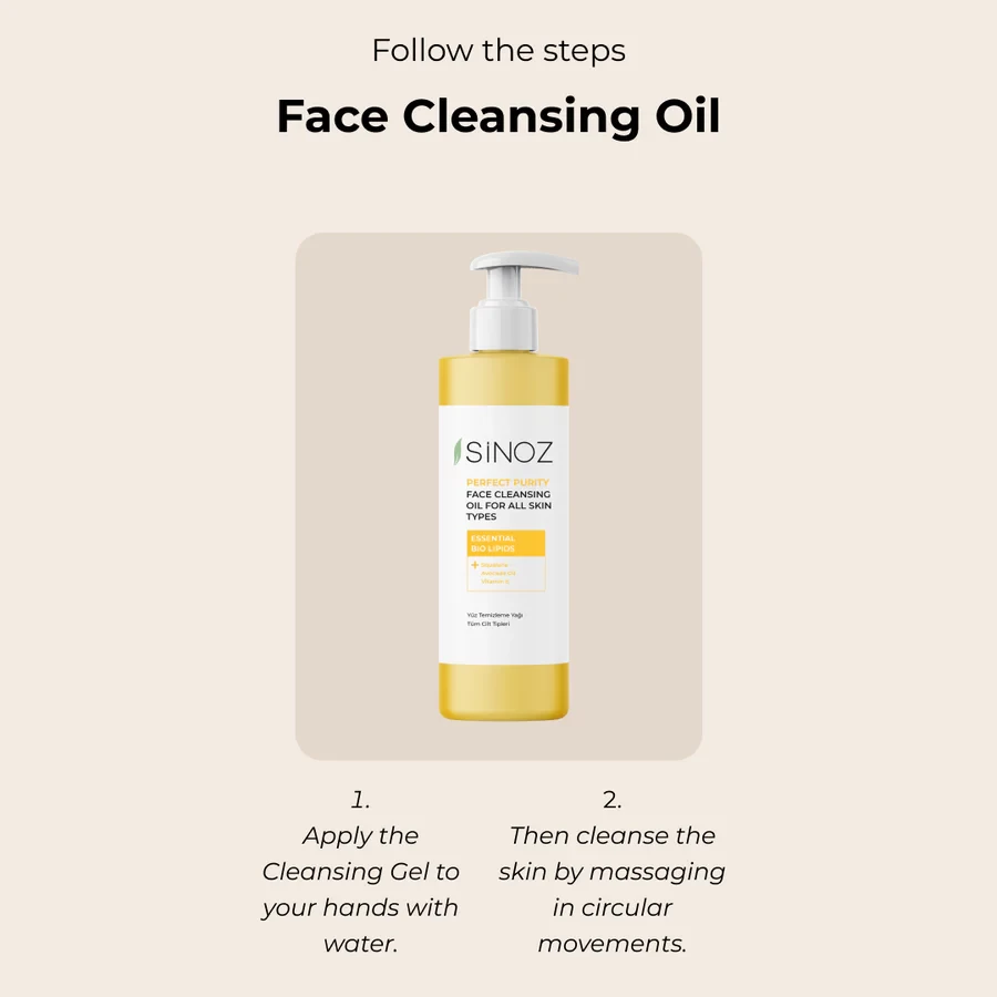 Face Cleansing Oil për Të Gjitha Llojet e Lëkurës Sinoz Perfect Purity 