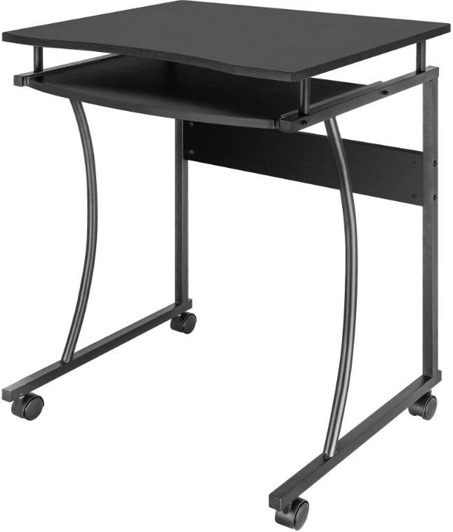 Tavolinë kompjuterike Techly ICA-TB 131B, 60x48cm, me raft tastiere, e zezë