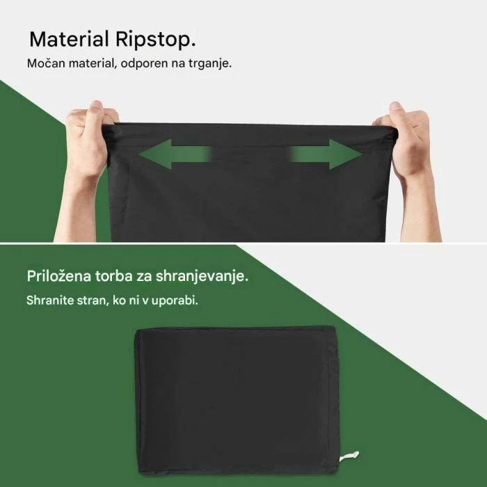 Mbulesë për grill VONHAUS 2502004, medium 124.5 x 152 x 67 cm, rezistente ndaj ujit/UV, e zezë