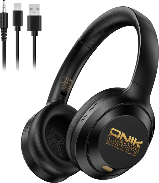 Kufje gaming ONIKUMA GT811 Bluetooth 5.4, ANC/ENC, 3.5mm, bateri 500mAh, të zeza, set me mikrofon të ndashëm