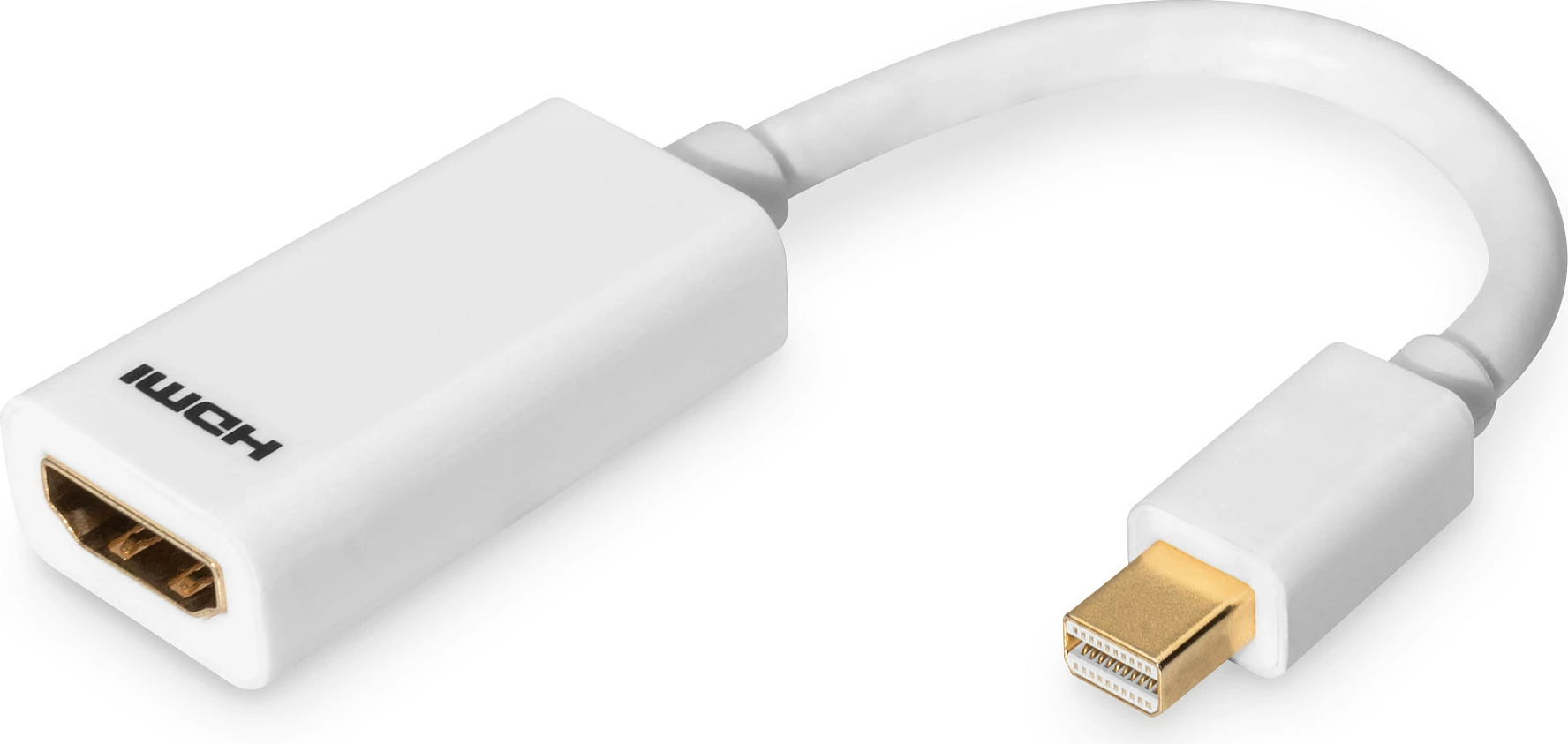 Adapter Mini DisplayPort në HDMI Digitus, 0.15m, i bardhë