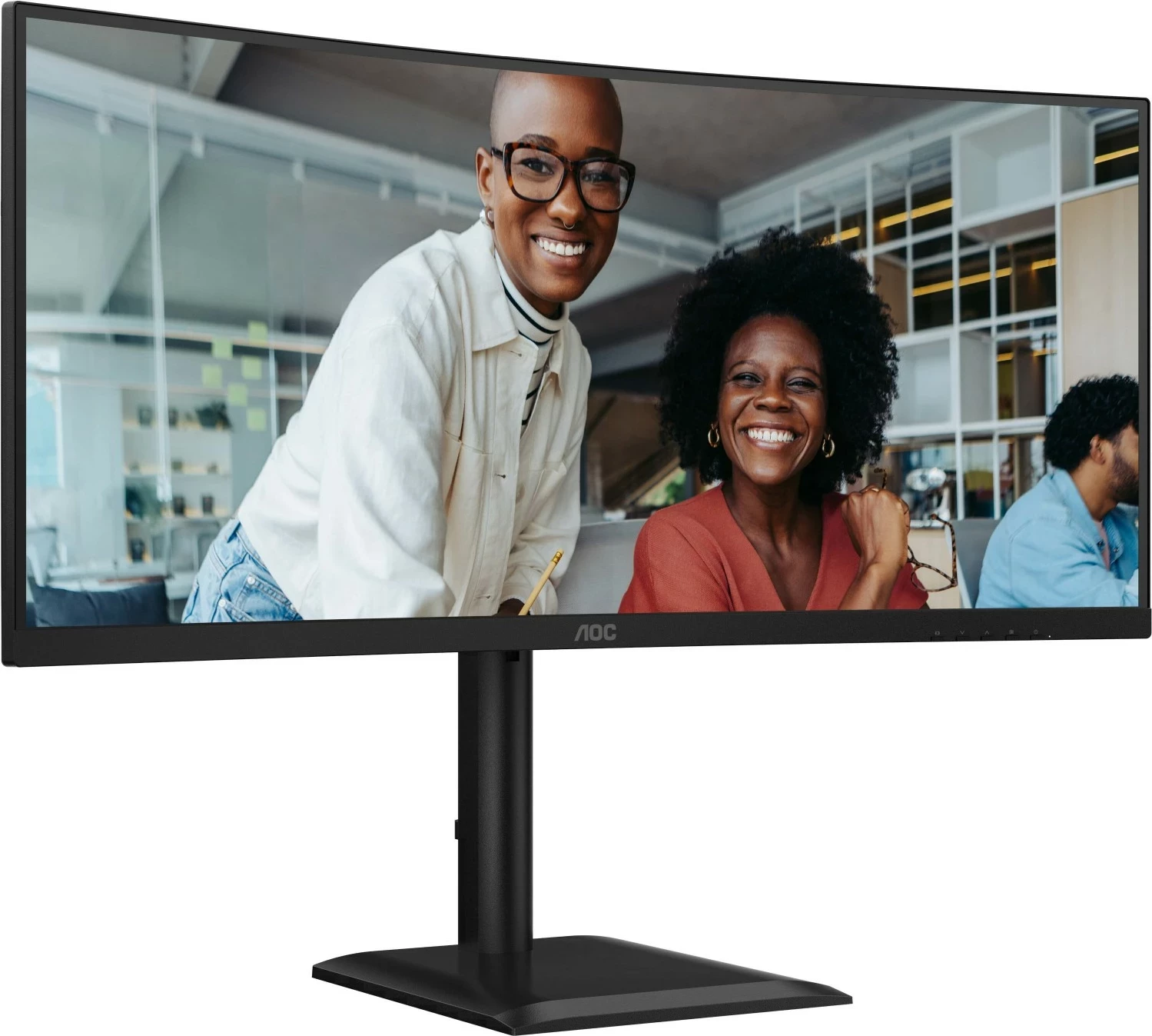 Monitor AOC CU34E4CV, 34 inç, UWQHD, 120Hz, VA, e zezë