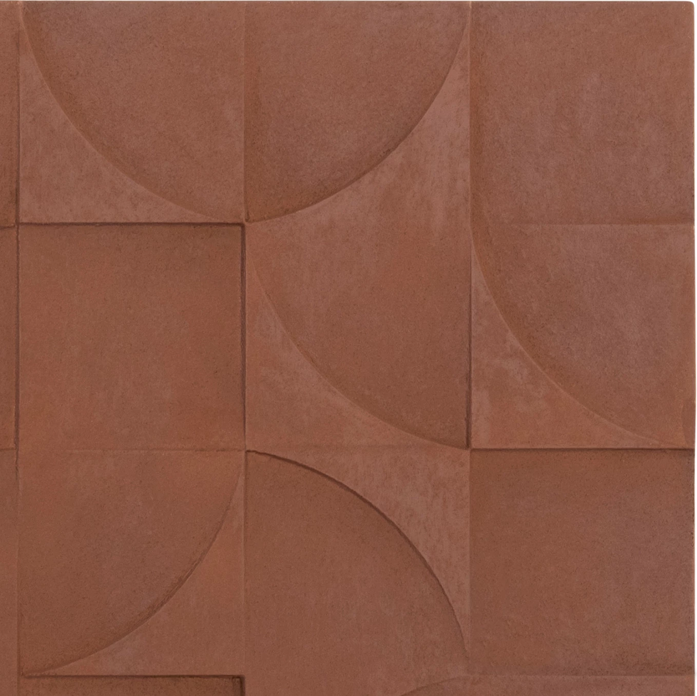 Panel dekorativ për mur, seri katrore Santorini, FH4524, ngjyrë kafe, 80x5x80 cm