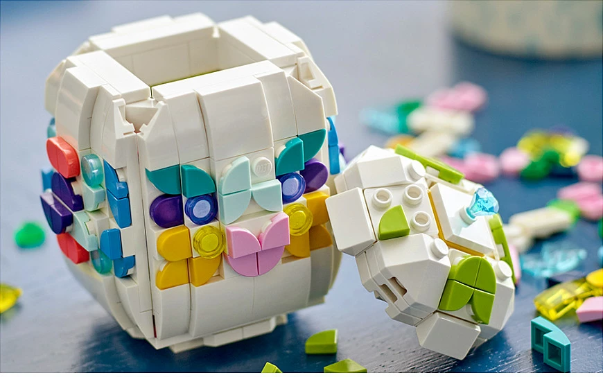 Set ndërtimi LEGO Iconic 40816 Decorative Easter Egg, 386 copë, 9+ vjeç, shumëngjyrësh