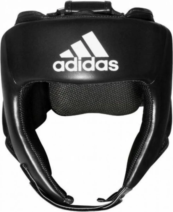 Helmetë boksi adidas për meshkuj e femra, e zezë [Madhësia: L]