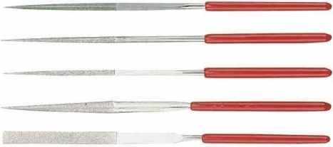 Set limash diamant Proline 32015, 140 mm, 5 copë, kuqe