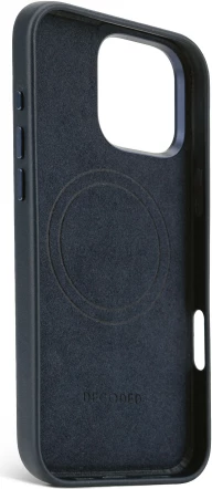 Mbështjellës Decoded Leather Backcover MagSafe për iPhone 16 Pro Max, kaltër