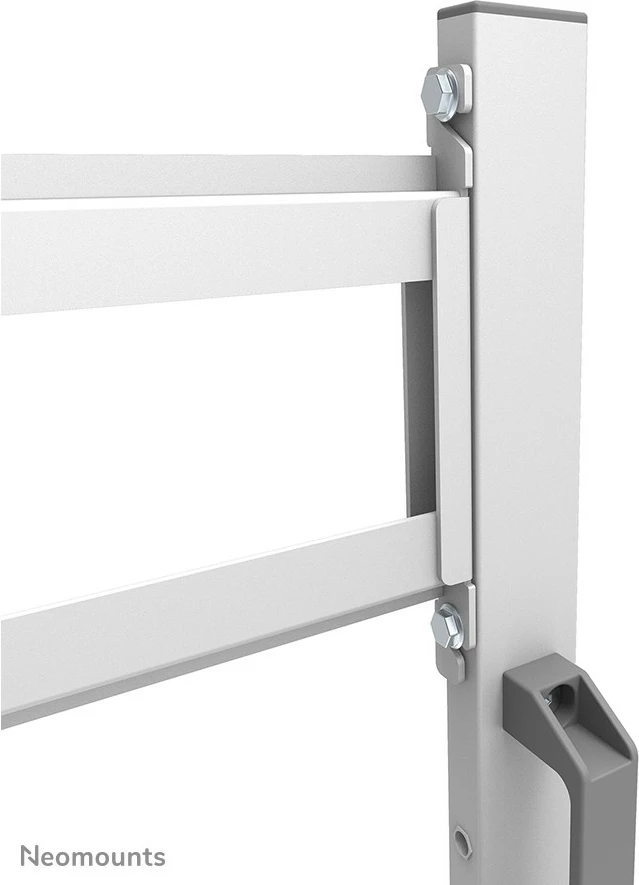 Karrocë multimediale Neomounts FL50-525WH1, për TV 55-86", çelik, e bardhë, rregullim lartësie