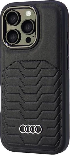 Mbështjellës Audi Synthetic Leather MagSafe për iPhone 16 Pro 6.3", i zi