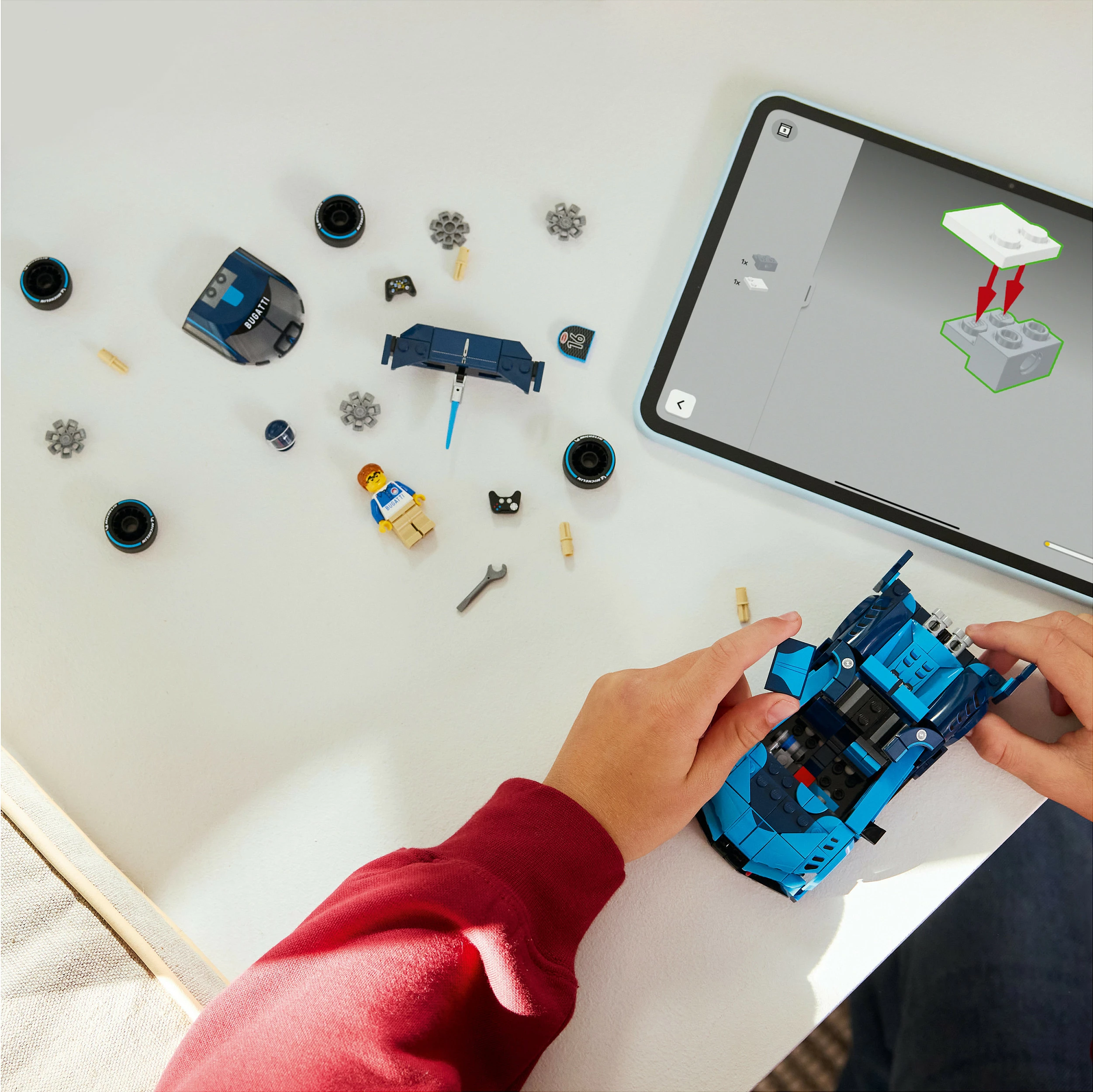 Set ndërtimi LEGO Speed Champions Bugatti Vision Gran Turismo 77253, 284 copë, 9+, kaltër