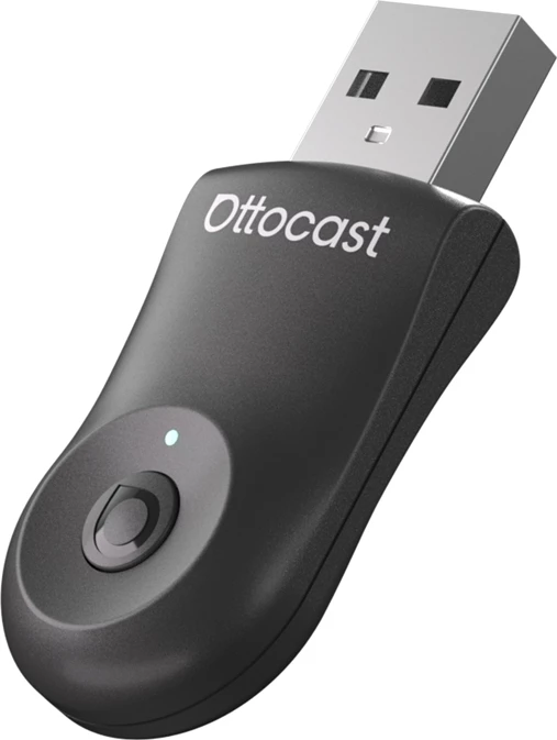 Adapter wireless për makinë Ottocast CA505-T MINI, CarPlay & Android Auto, i zi