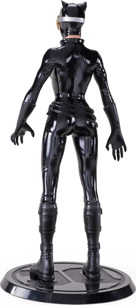 Figurinë fleksibile NOBLE COLLECTION Bendyfig DC Batman (Comic) Catwoman, me bazë ekspozimi, e zezë
