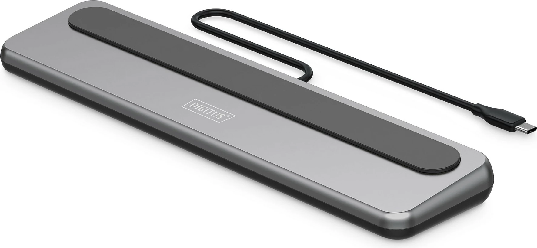 Docking station Digitus USB-C, 8K, 2x HDMI + DP 1.4, RJ45, PD, SD/microSD, argjendtë
