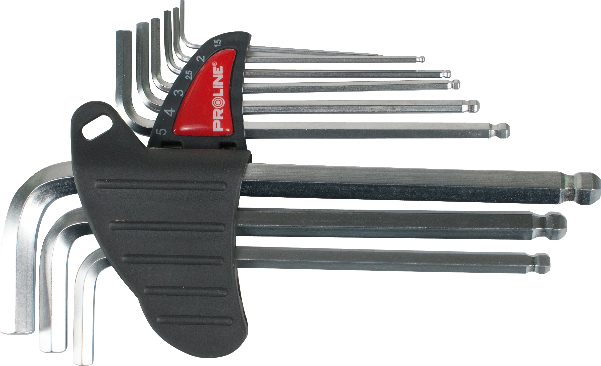 Set çelësa imbus PROLINE 48329 1.5-10 mm, me kokë sferike, 9 copë