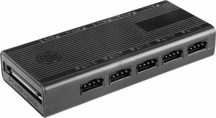 Ventilatorë kompjuteri TACENS Mars MF-SI4KIT 120 ARGB x4 me hub dhe telekomandë, të zinj