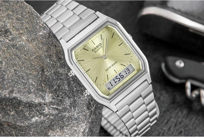 Orë dore për femra Casio, argjend