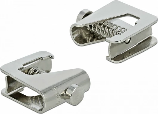 Kapëse shield për busbar DeLOCK, për kabllo 1-6 mm, metal, argjendtë