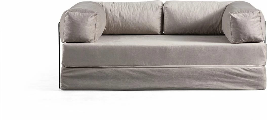 Divan-krevat dy vendësh, ngjyrë gri e çelët, Atelier del Sofa, Via Con