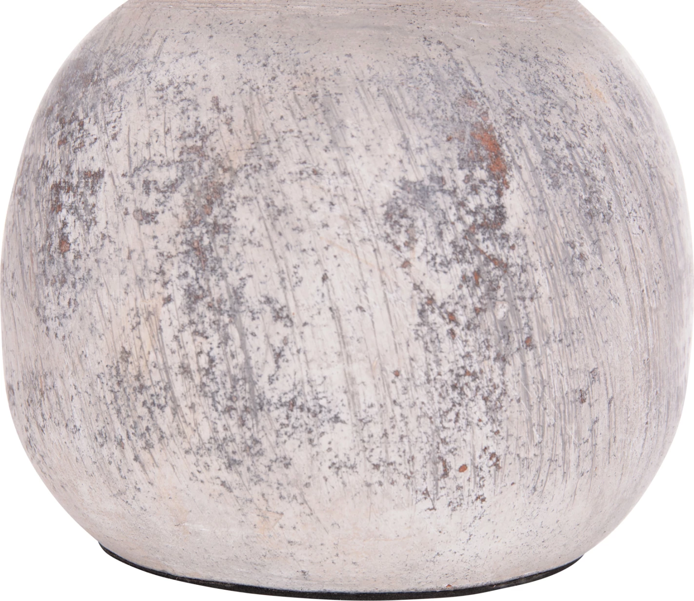 Vazo dekorative tavoline VERMO, terrakotë, ngjyrë gri e çelët, FH4396, 18x19cm