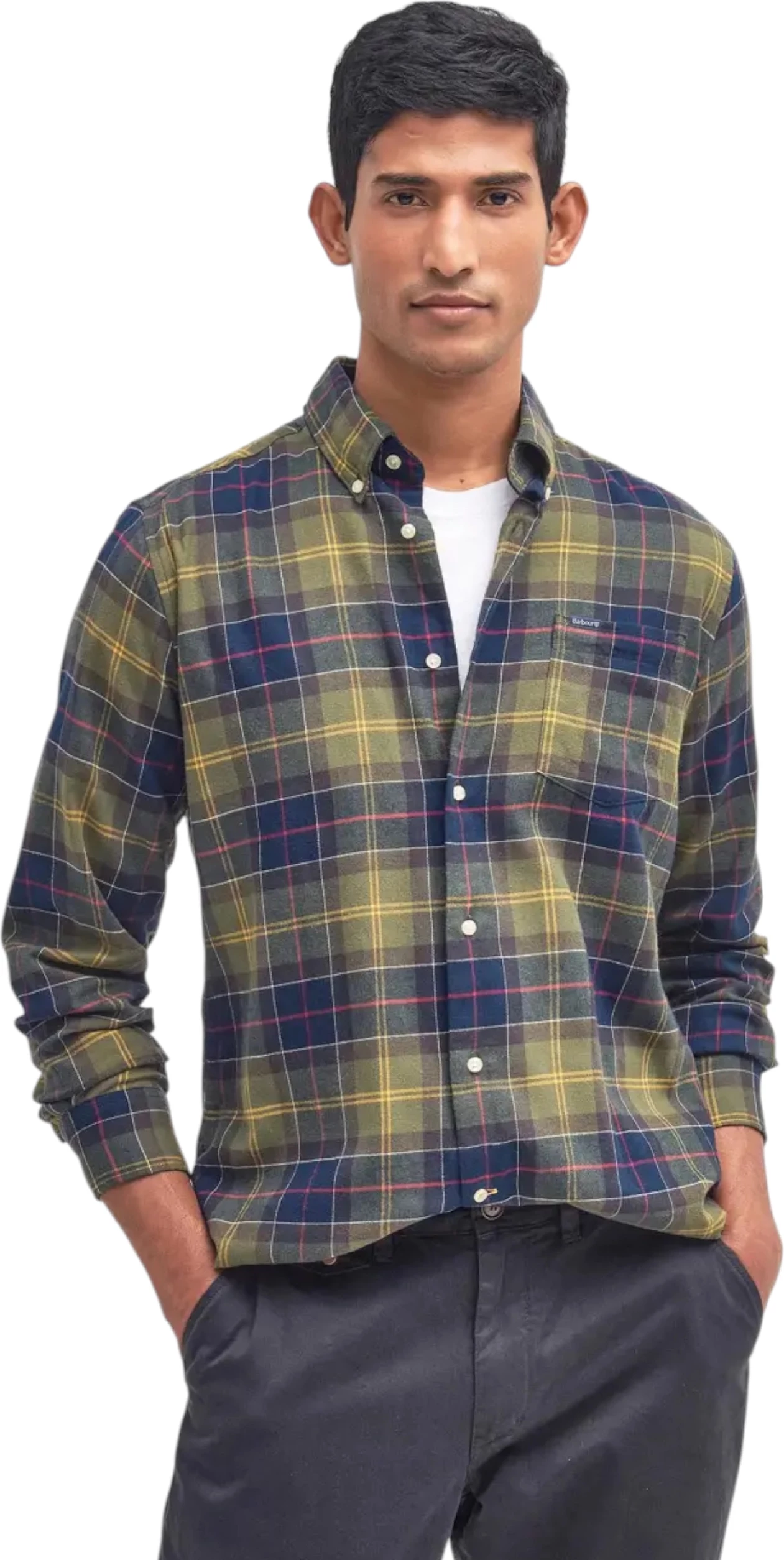 Këmishë për meshkuj Barbour Fortrose Tailored MSH4991, e gjelbër [Madhësia: M]