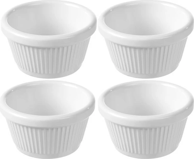 ramekin melamine Fine Dine 70 mm 50 ml i bardhë set 4 copë