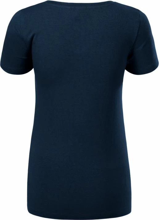 Maicë me qafë V për femra Malfini, blu marine