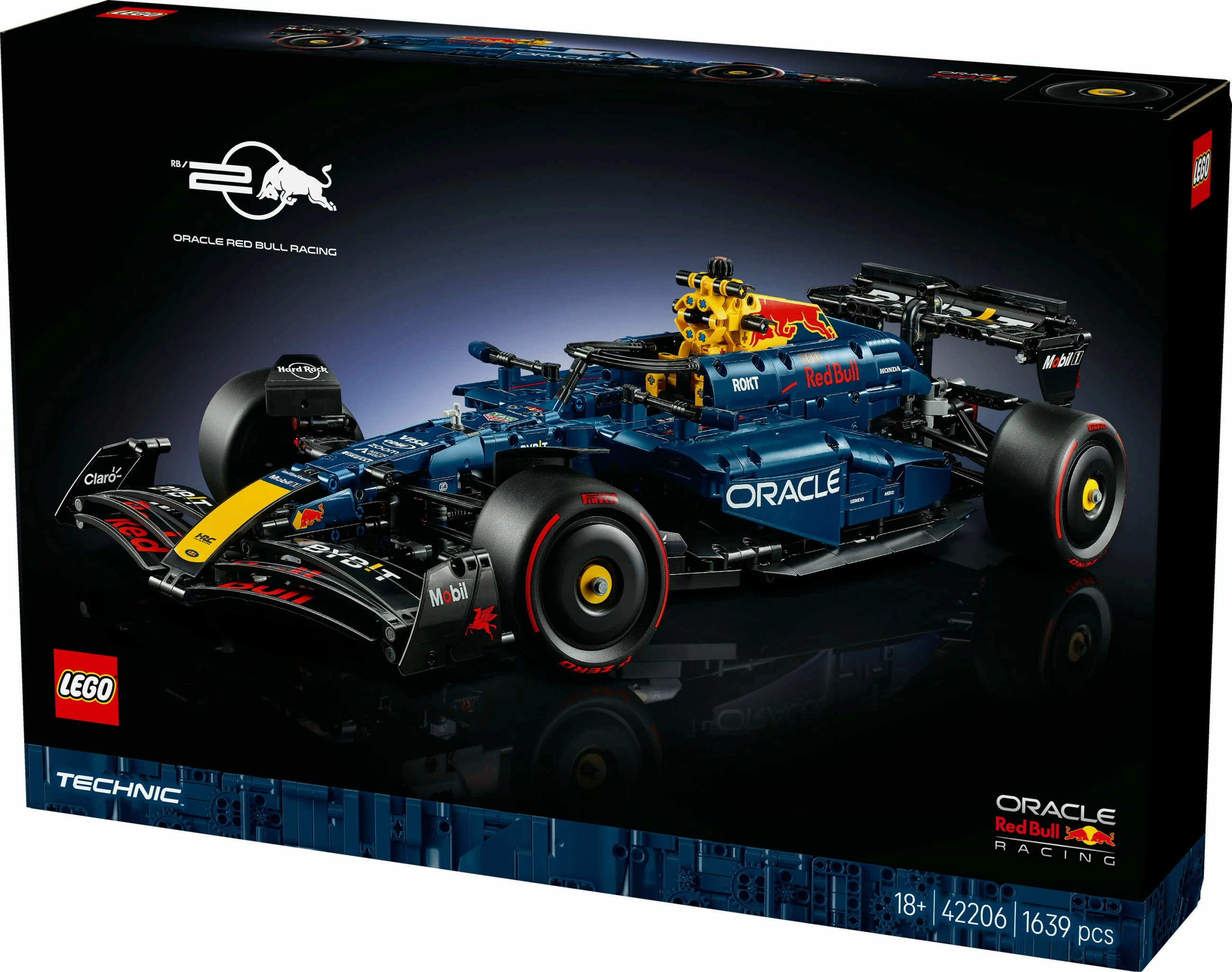 Set ndërtimi LEGO Technic Oracle Red Bull Racing RB20 F1, 1639 pjesë, multingjyrësh