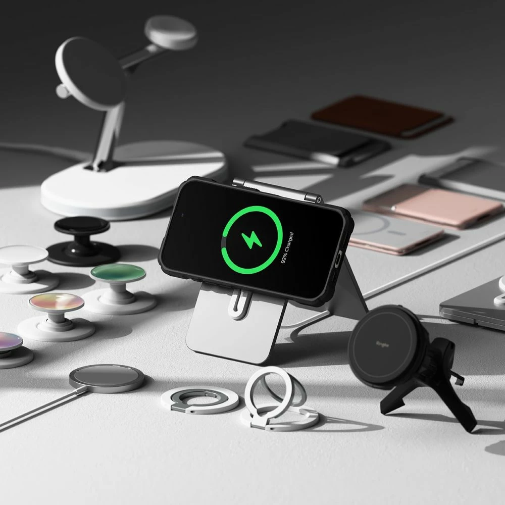 Mbështjellës Ringke Rugged Gear MagSafe për iPhone 16 Pro Max, i zi