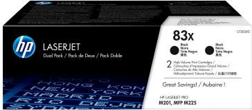 Toner HP 83X CF283XD, 2x rreth 2300 faqe, e zezë (paketë dyshe)