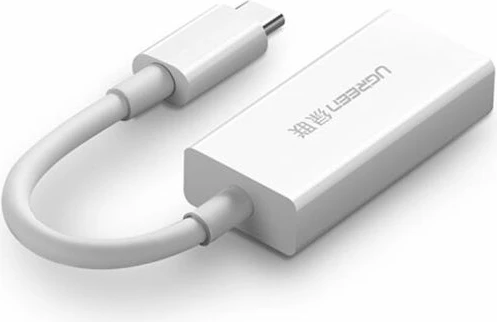Adapter USB-C në DisplayPort UGREEN 40372 4K@60Hz 15cm, i bardhë