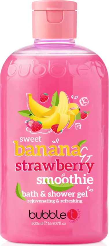  Xhel për dush Bubble Tea Strawberry & Banana 500 ml