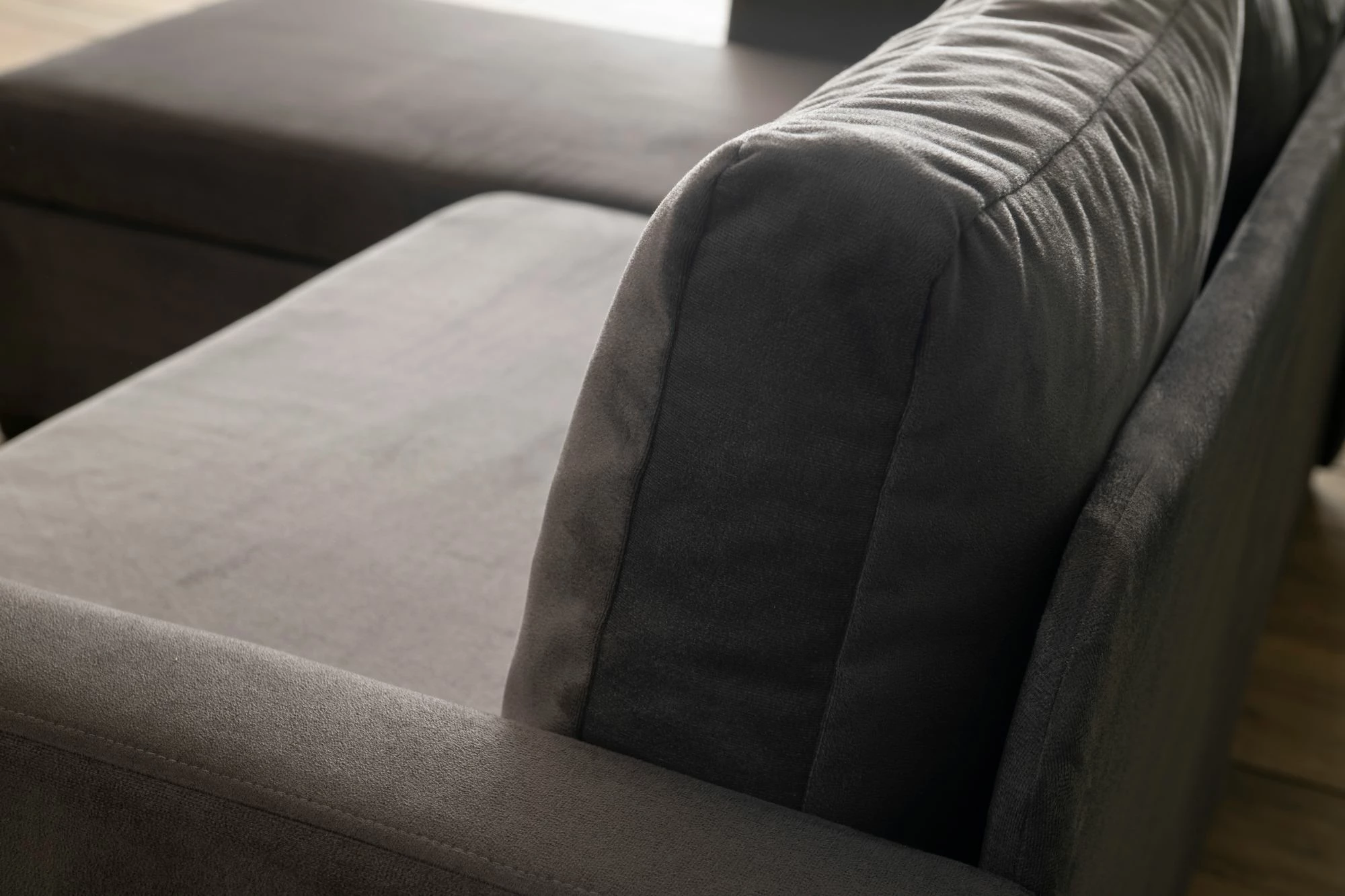 Kënd-sofë krevati Atelier del Sofa, gri, Kado
