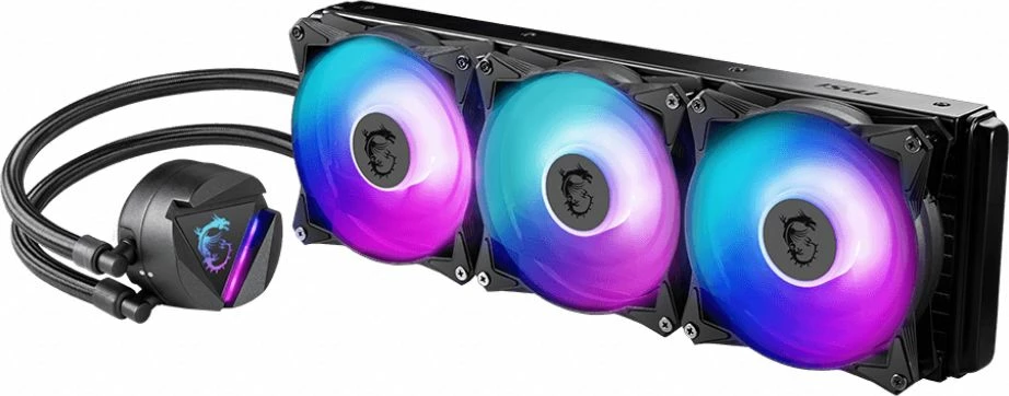 Ftohës me lëng AIO MSI MAG CoreLiquid 360R V2 360mm ARGB, me 3x120mm PWM, i zi