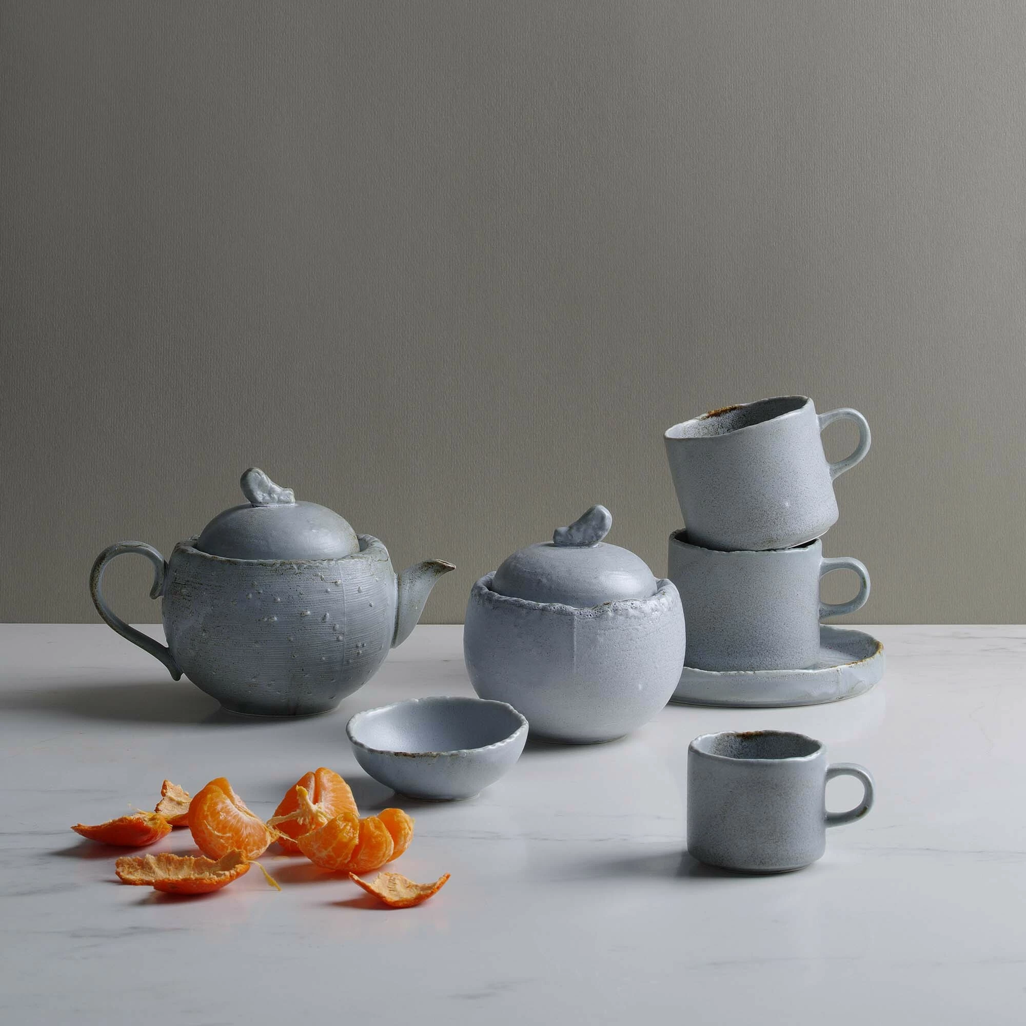 Mug Fine Dine Stark 360ml, gri, set 3 copë