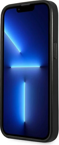 Mbështjellës Guess Saffiano Triangle Logo për iPhone 13 Pro Max 6.7", argjend