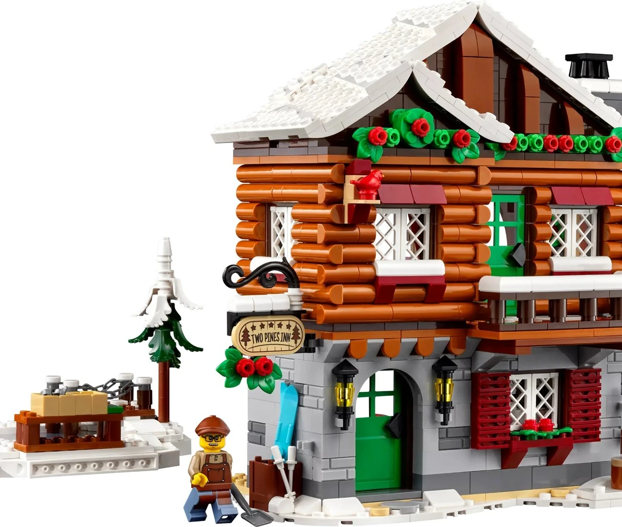 Set LEGO ICONS Alpine Lodge 10325, 1517 pjesë, me 5 minifigura