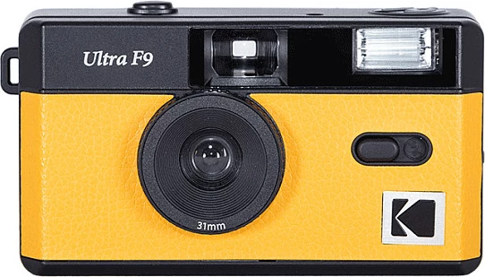 Aparat fotografik me film Kodak Ultra F9, 35mm, 31mm, blic, AAA, verdhë/zi