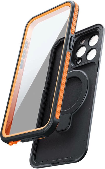 Mbështjellës i papërshkueshëm nga uji, Telesin P4-WTP-01, për iPhone 15 Pro Max, IP68, MagSafe, 2-në-1 mbajtës magnetik