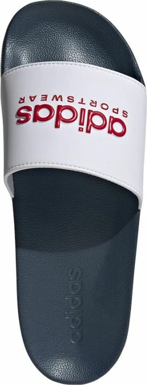 Flip-flops për meshkuj adidas, të bardha dhe blu e errët