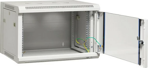 Kabinet muri 19" EFB Elektronik 6U, thellësi 450 mm, gri