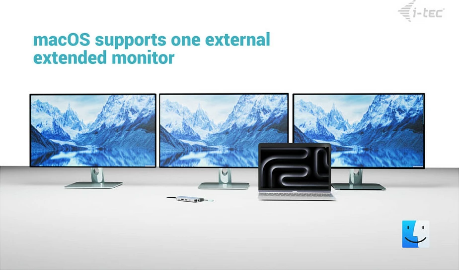 Docking station I-Tec USB-C Metal Nano, 3x monitor (DP/HDMI/VGA), 100W PD, argjendtë