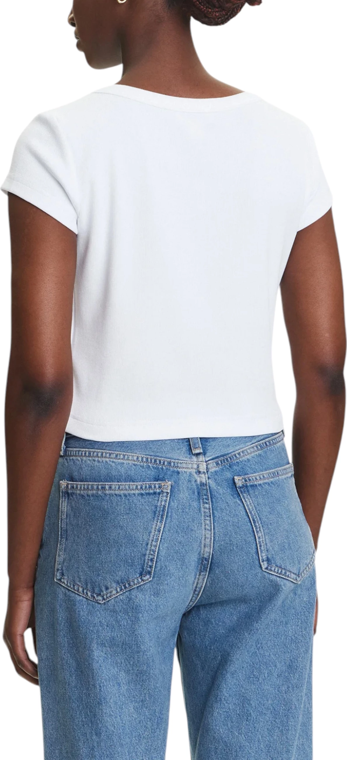 Maicë për femra Calvin Klein Jeans LV047C200G, e bardhë [Madhësia: M]