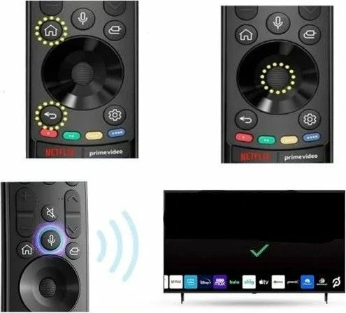 Telekomandë për TV Lamex kompatibile LG MR22GA (AN-MR22GA/AN-MR22GN, AKB76039902), me zë, e zezë, 1 copë